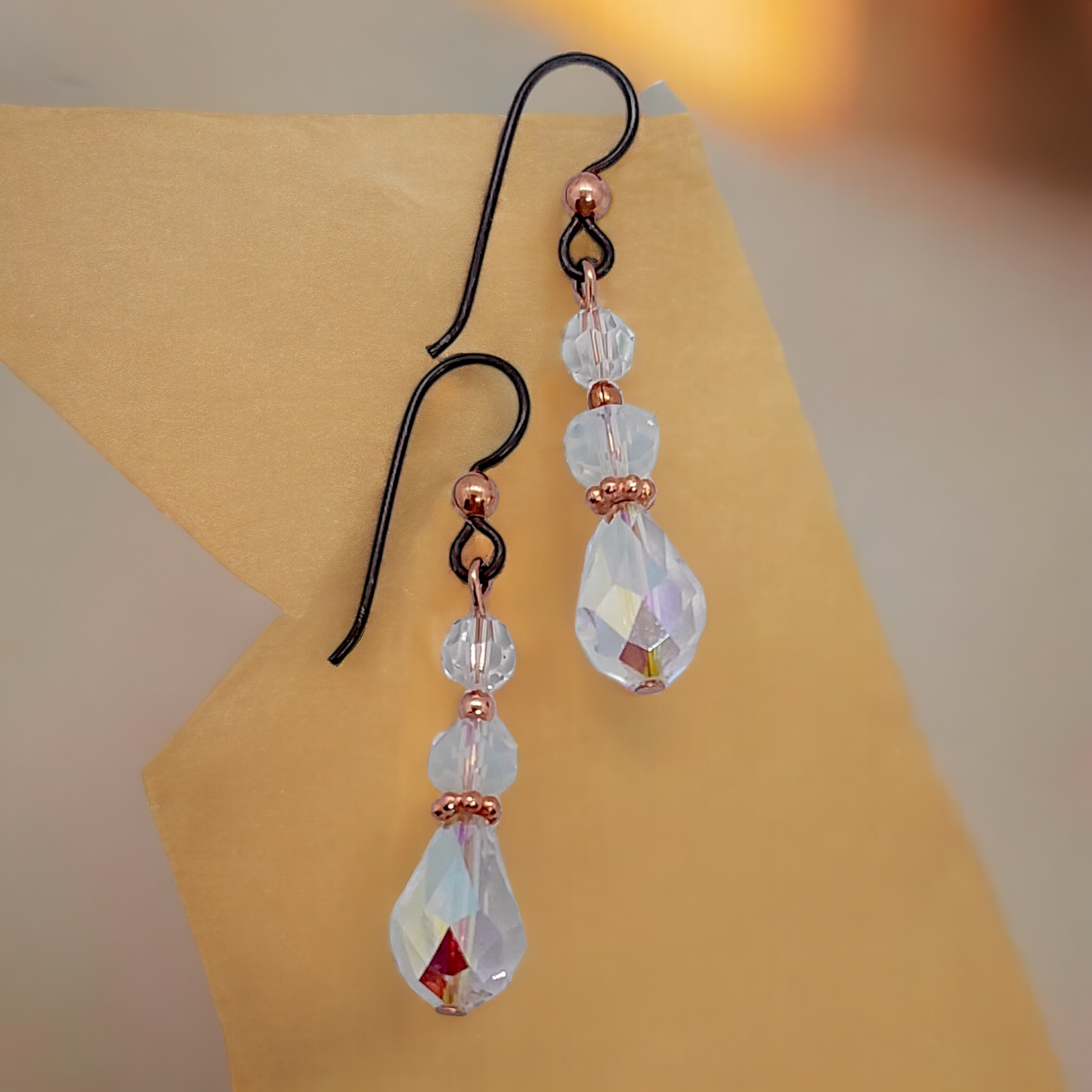 Dancing Light Crystal and Gemstone Earrings