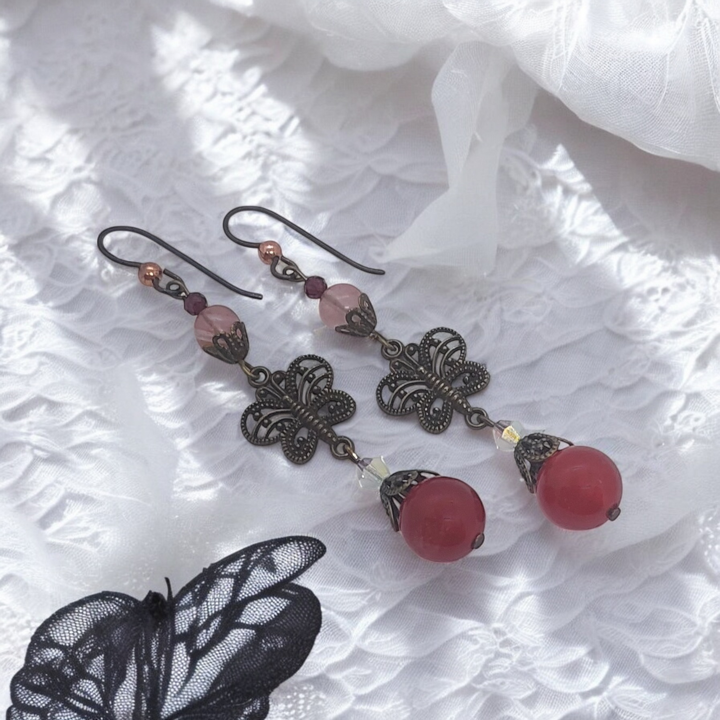Stranded Gemstone Earrings