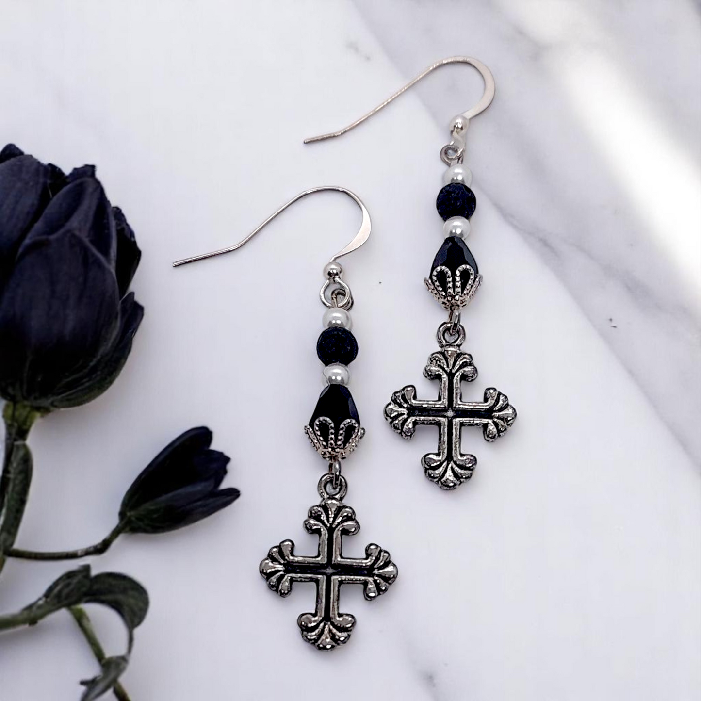 Faith Cross Earrings
