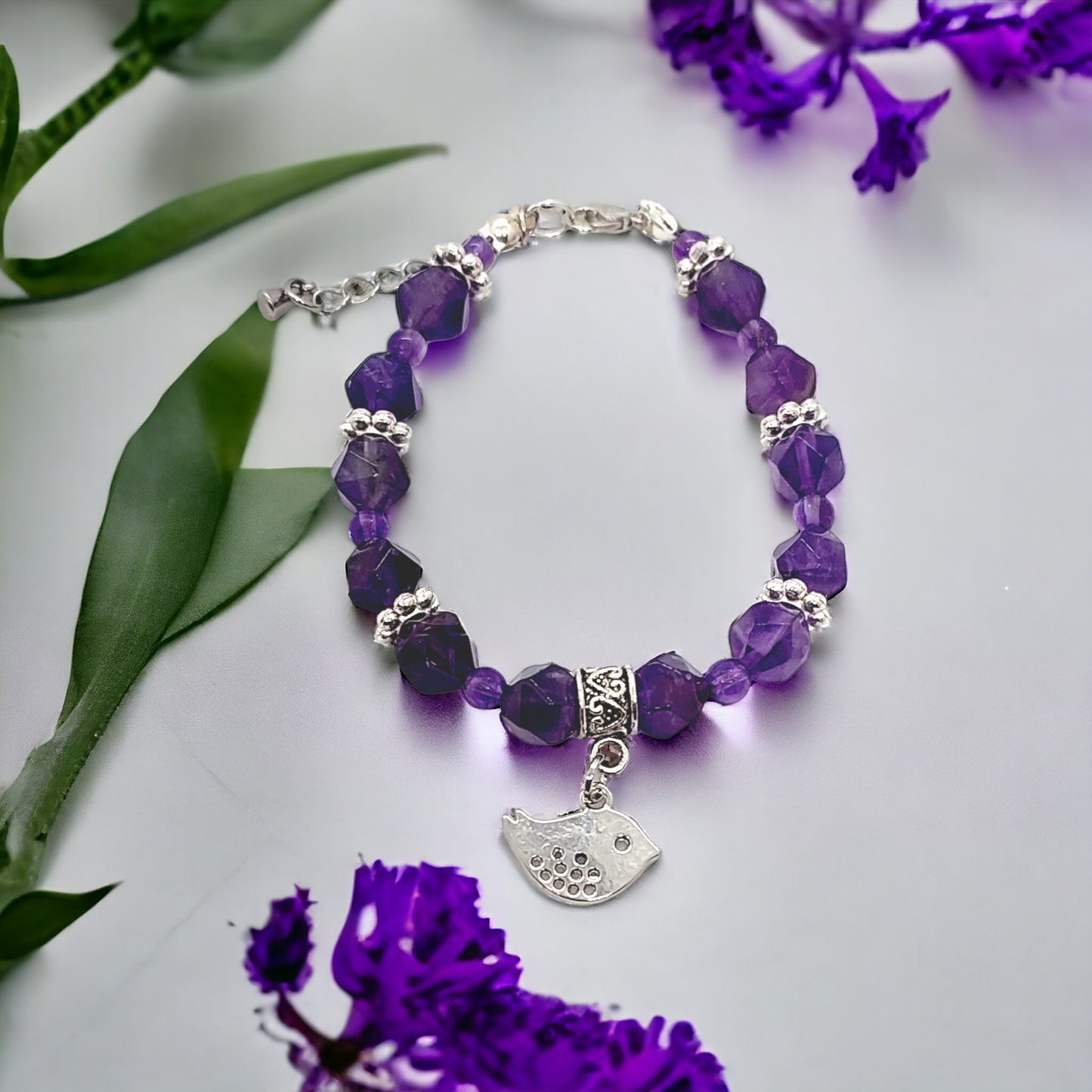 Purple Haze Gemstone Bracelet