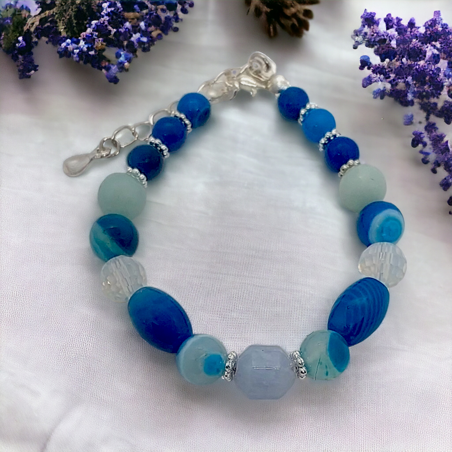 Blue Rain Gemstone Bracelet