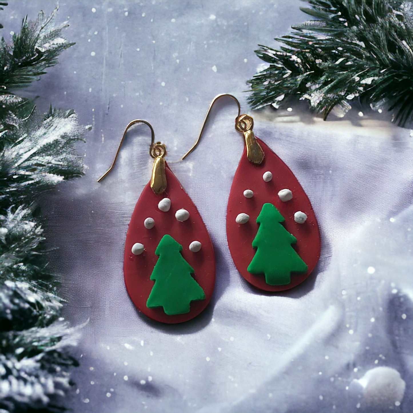 Snow Tree Earrings