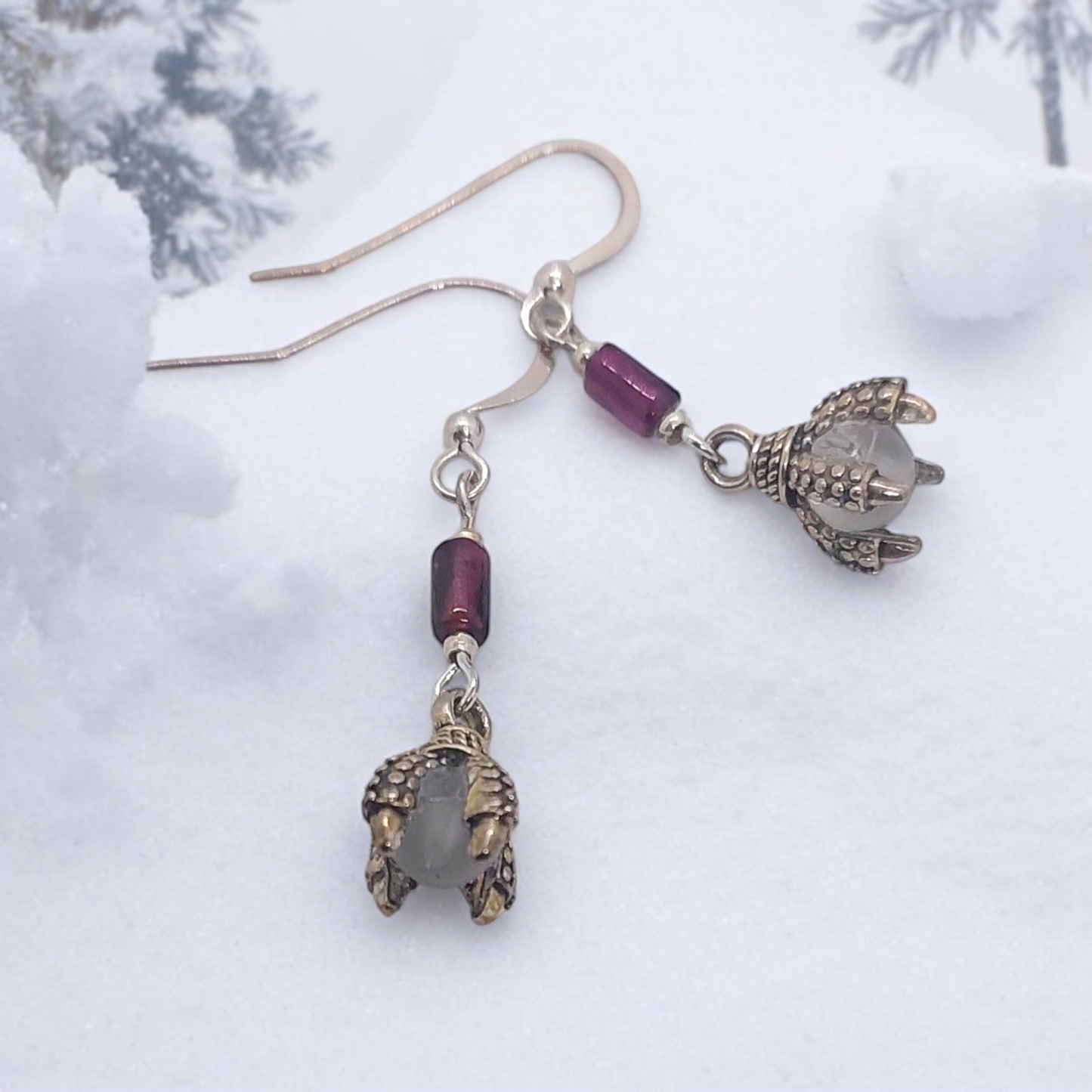Saphira Dragon Claw Earrings