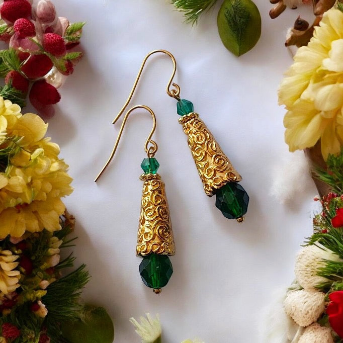 Green Empress Earrings