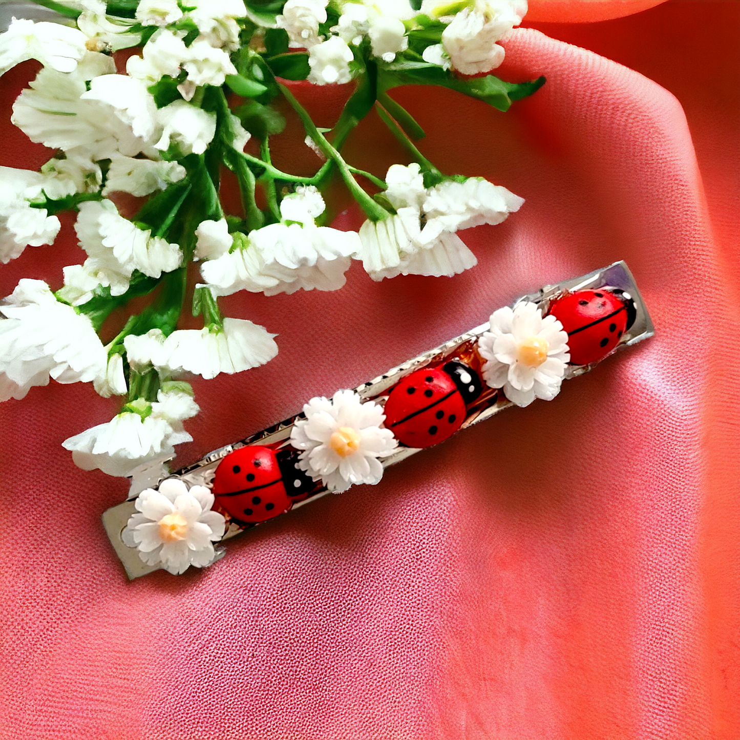 Garden Bug Hair Barrette