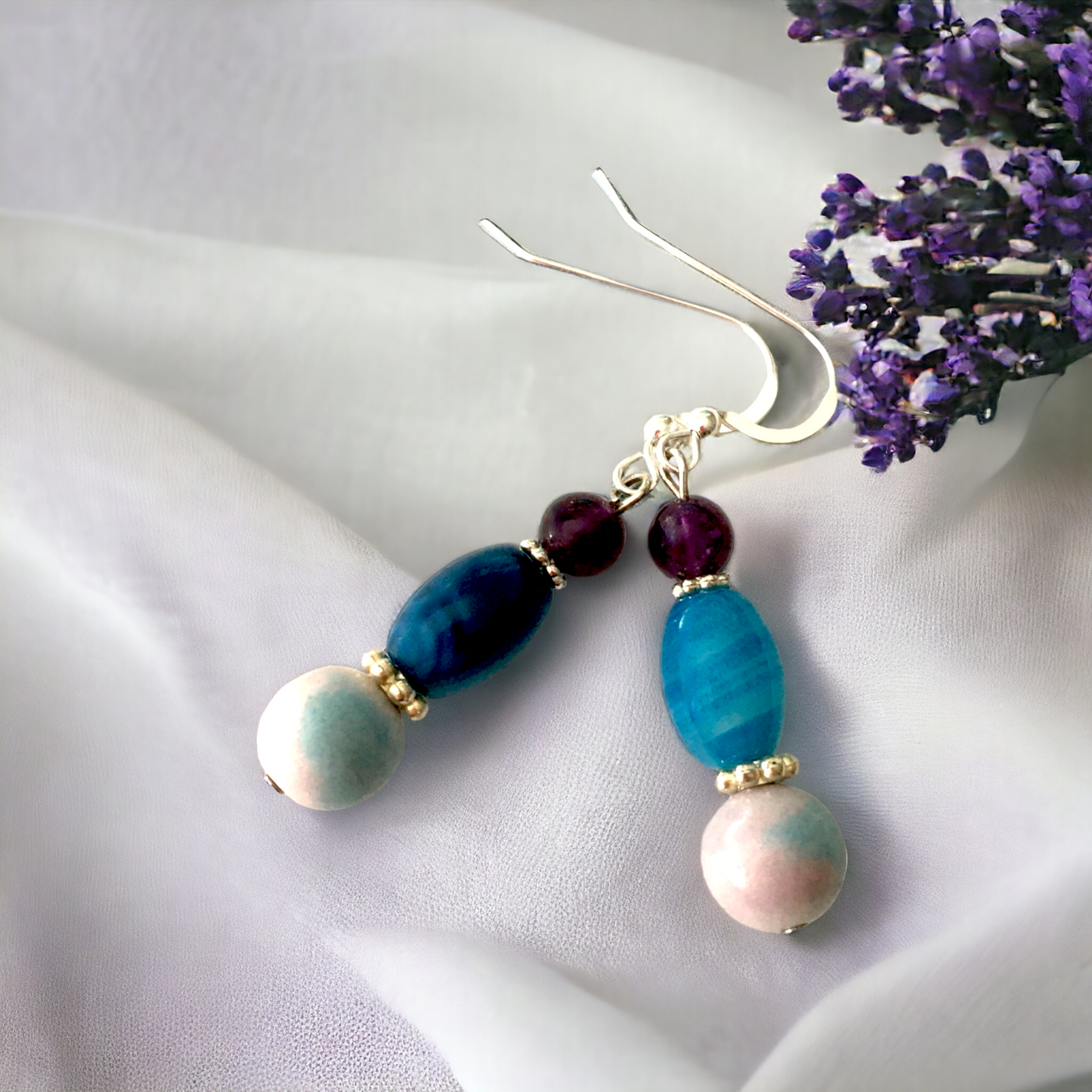 Iris Gemstone Earrings