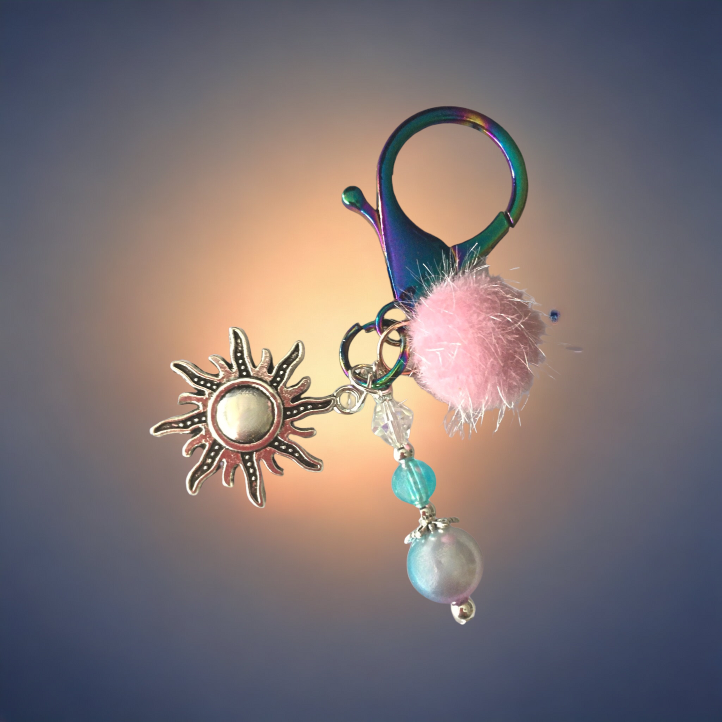 Rainbow Sun Bag Clip