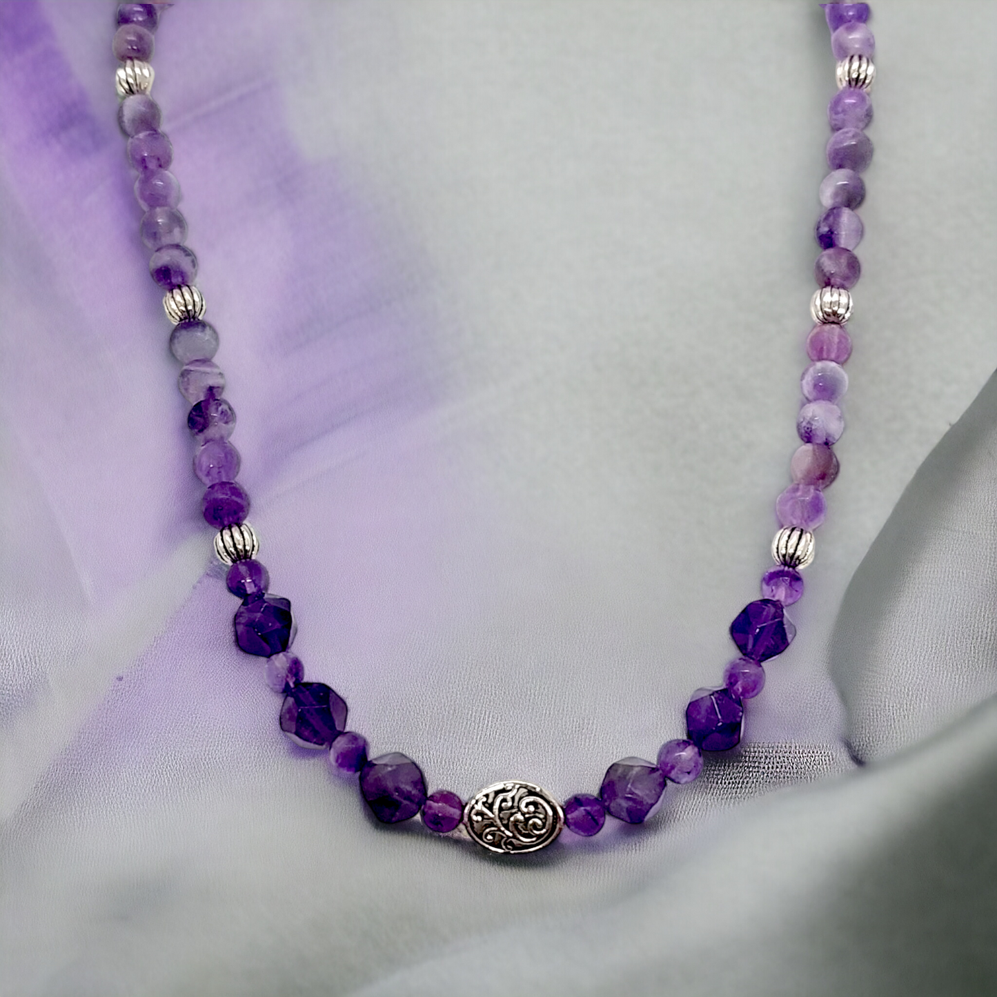 Purple Haze Gemstone Necklace