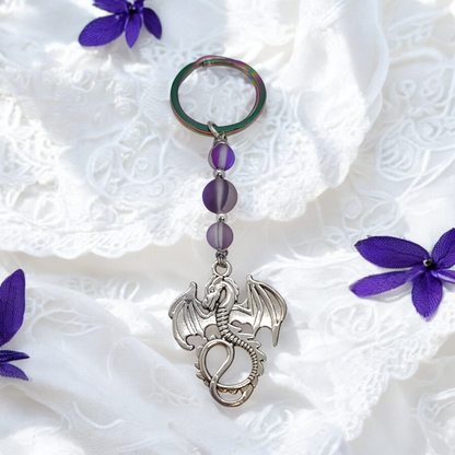 Silver Fire - Dragon Key Ring