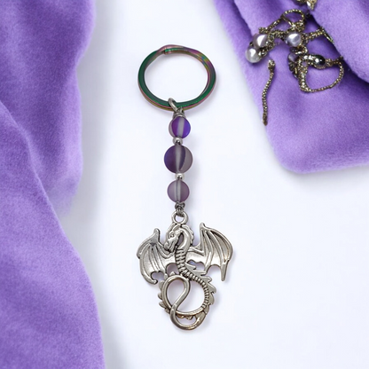 Silver Fire - Dragon Key Ring
