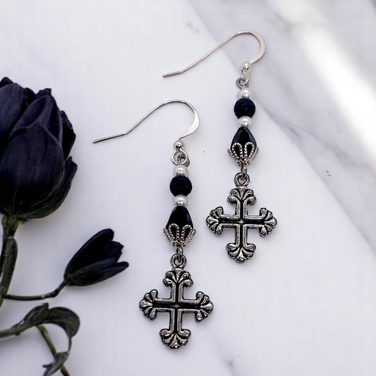 Faith Cross Earrings
