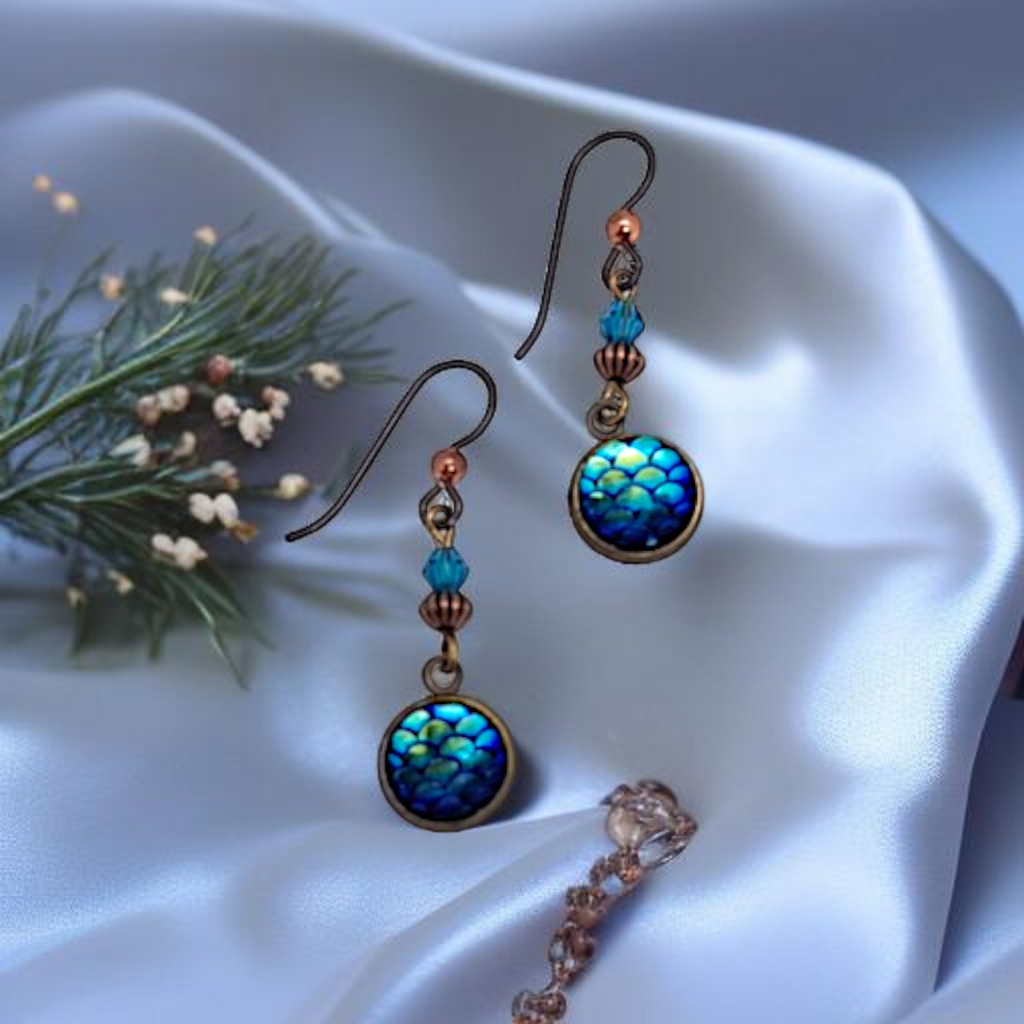 Blue Dragon Earrings