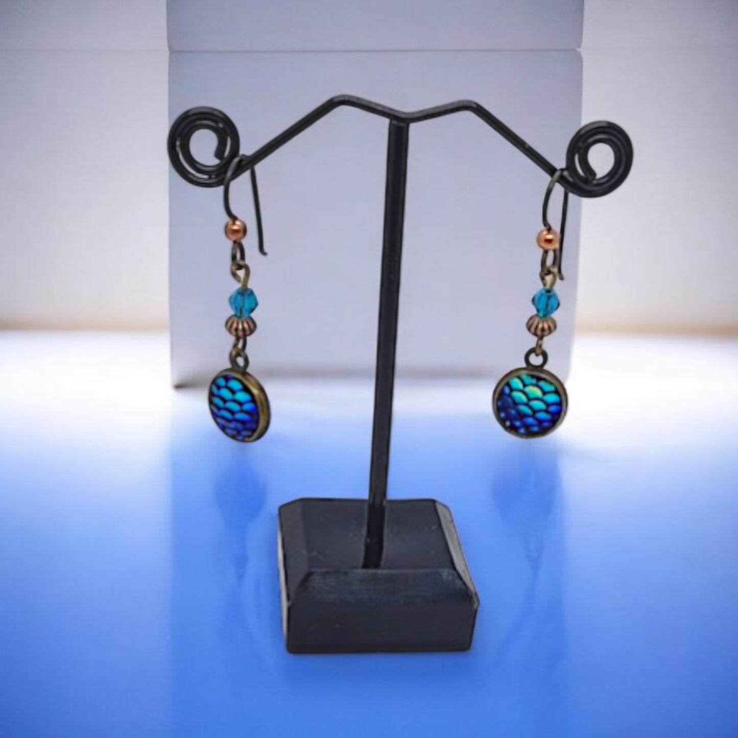Blue Dragon Earrings