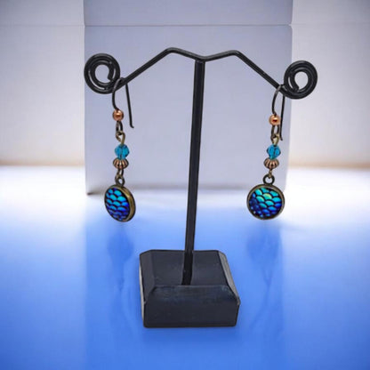 Blue Dragon Earrings