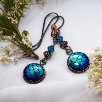 Blue Dragon Earrings