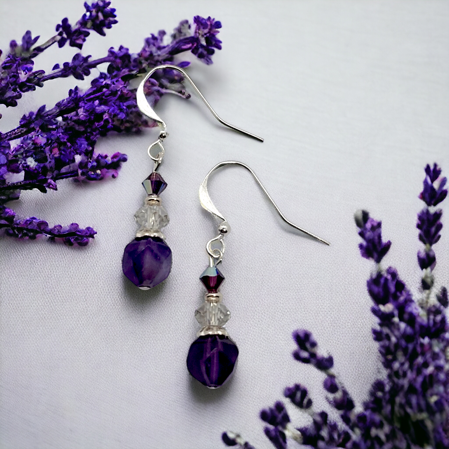 In Your Honour Earrings - Sterling Silver and Gemstone