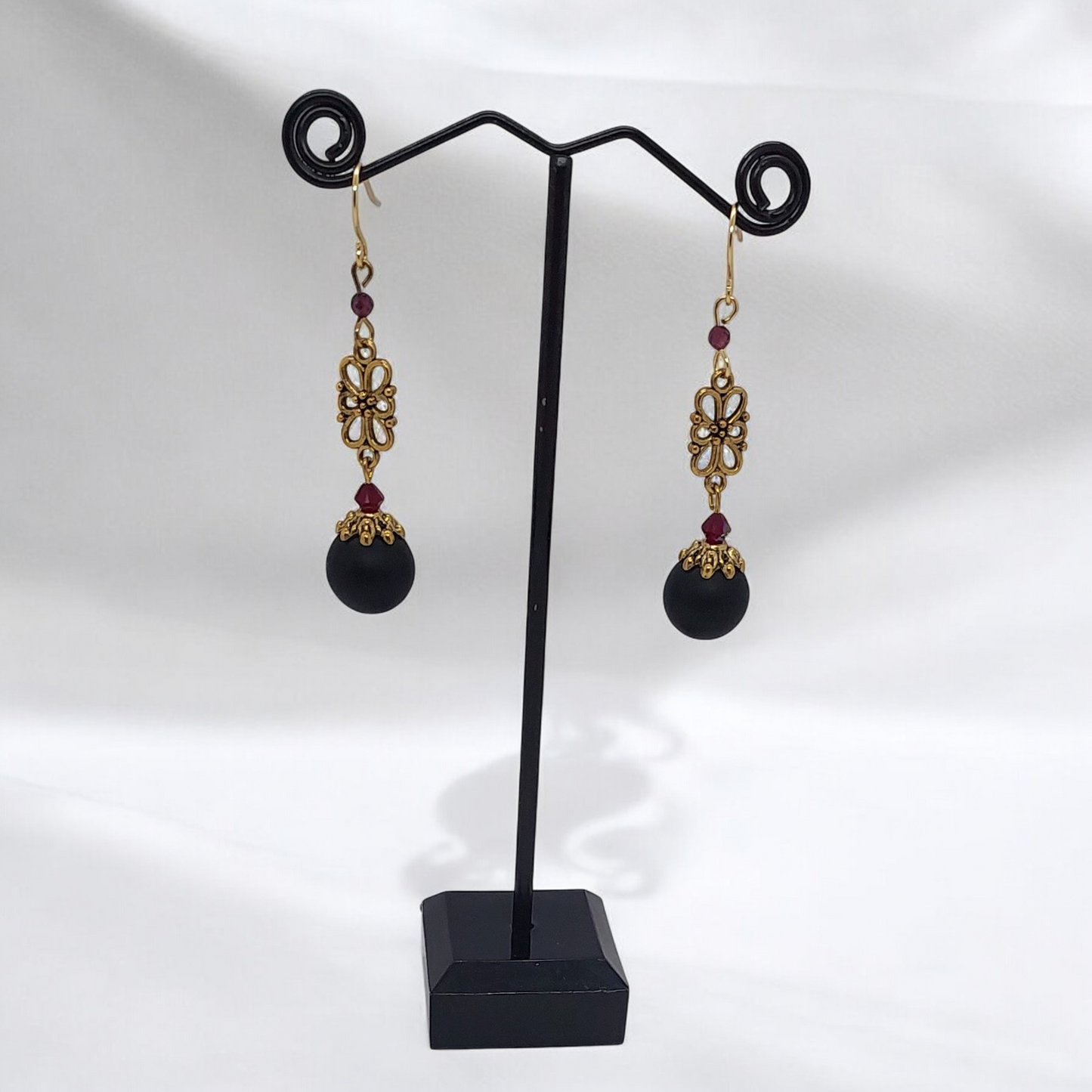 Lottie Black Stone Earrings