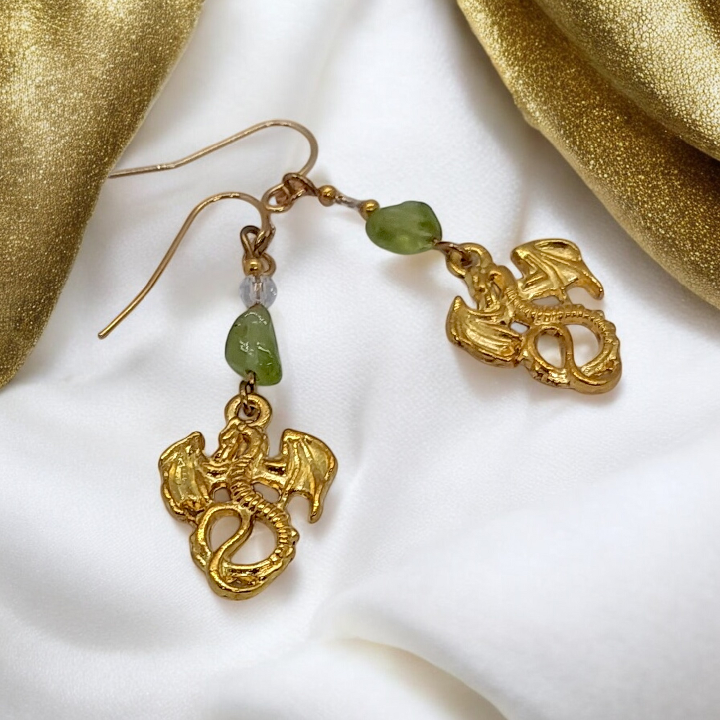 Force of the Dragon Gemstone Earrings