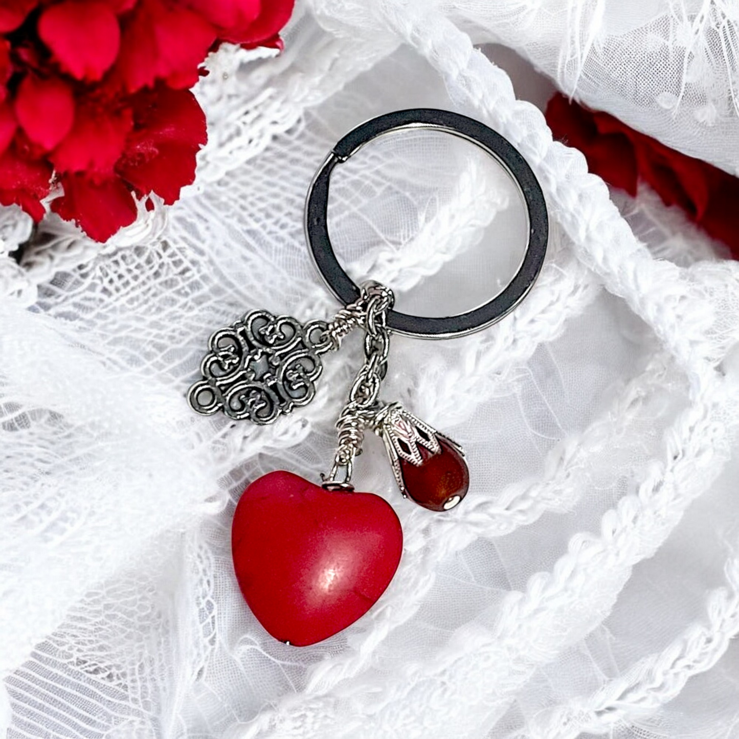 Heartstone Key Ring