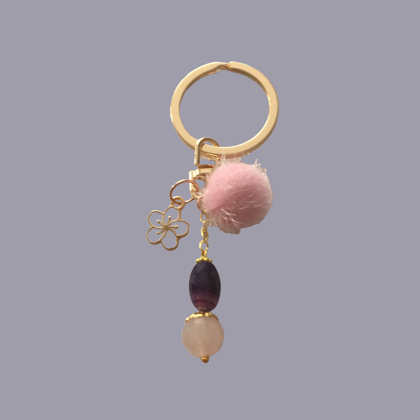 Pink Blush Key Ring